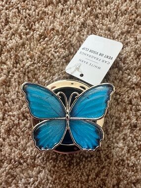 Blue Butterfly Car Fragrance Vent Clip